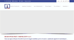 Desktop Screenshot of hightowerperu.com